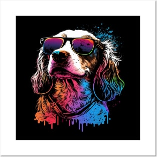 Dog Wearing Sunglasses Posters and Art